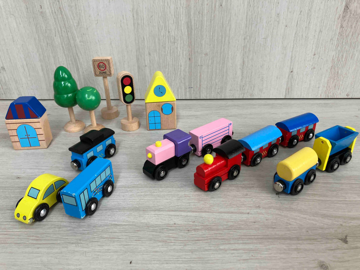 車 電車 木製 おもちゃ 木製レールの画像3