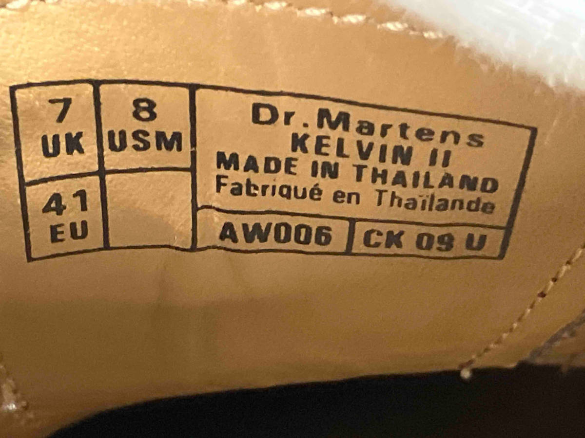 Dr.Martens ドクターマーチン KELVIN Ⅱ ドレスシューズ レザー ウイングチップ メンズ 約26.0cm ボルドー_画像6