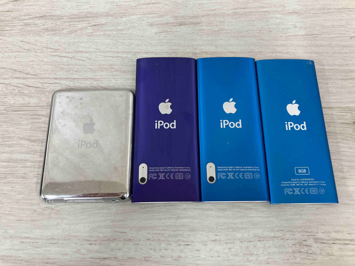 【ジャンク】 Apple iPod nano 4台セット_画像2