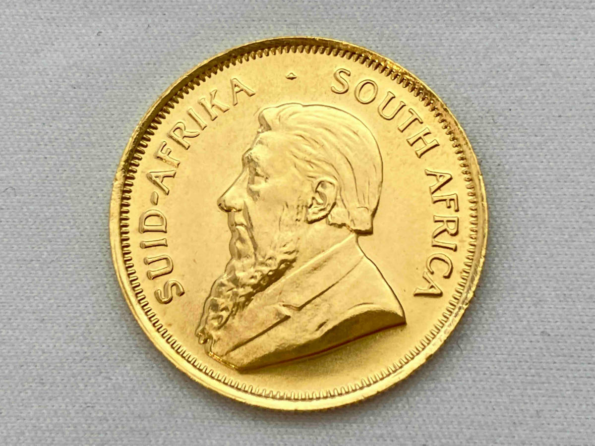 K22 クルーガーランド 金貨 コイン 1/4 oz 1981 8.5g Krugerrand ケース入りの画像3