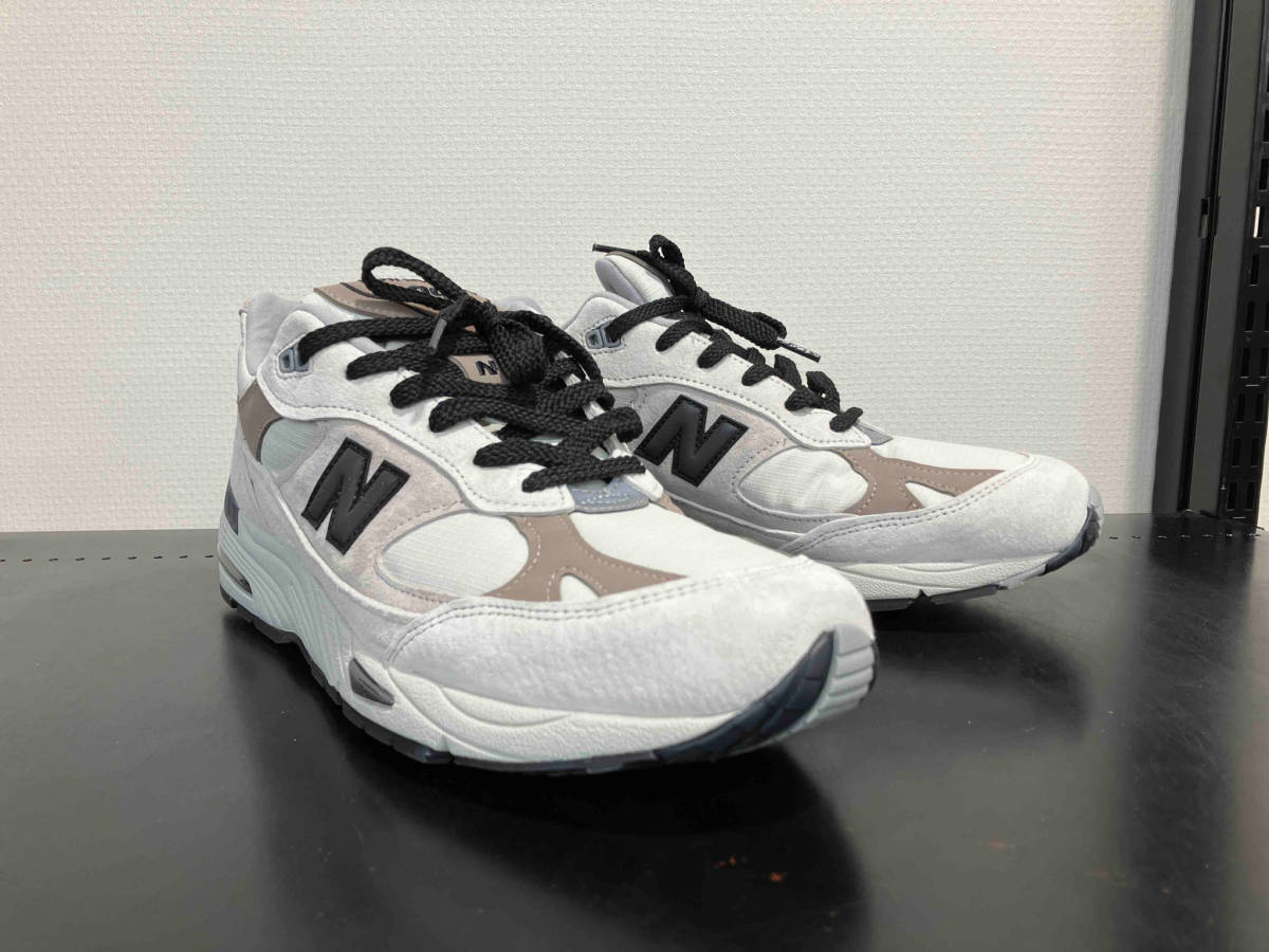 new balance ニューバランス M991WIN 29cm US11 MADE IN UK イングランド製 ライトグレー ピッグスキンスエード リップストップ スニーカー_画像3