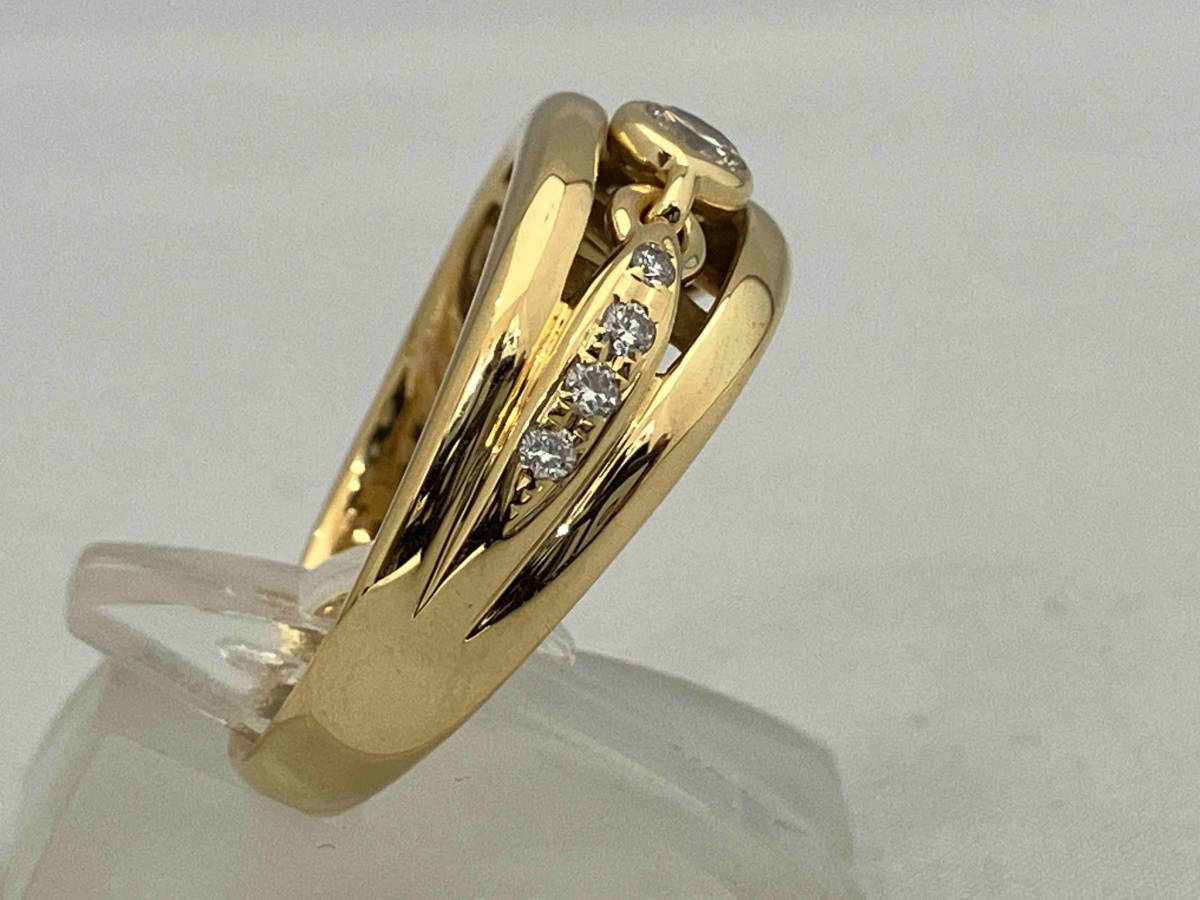 デザインリング K18 ダイヤ0.22ct 0.14ct 22号 約7.3g_画像3