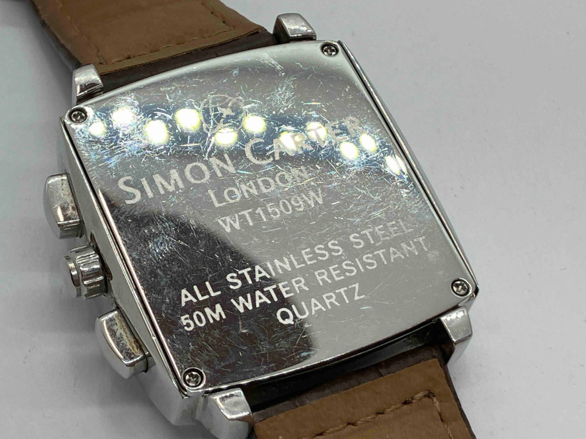 SIMON CARTER サイモンカーター WT1509W クォーツ クロノグラフ 腕時計_画像6