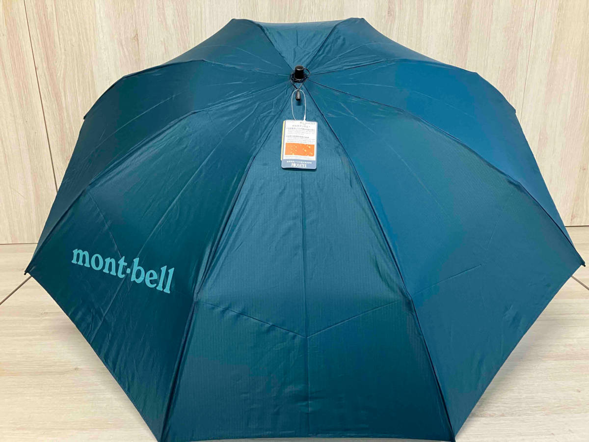 【ダークマラード】mont-bell モンベル トレッキングアンブレラ 折りたたみ傘 150g 親骨の長さ55cm アウトドア 普段使い タグ付き_画像2