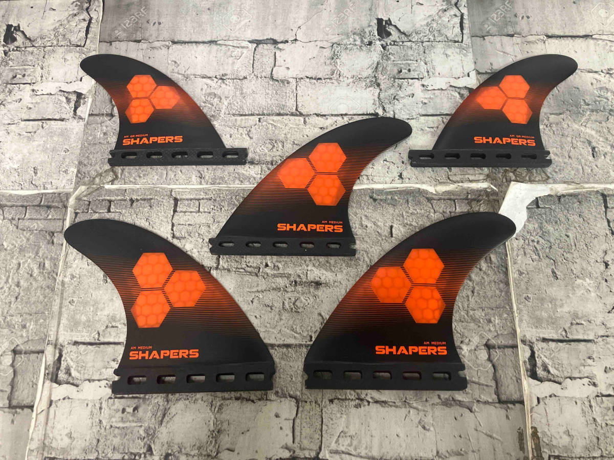 サーフボードフィン future shapers AM-MEDIUM 5fins CORE-LITE TRI-QUAD M フューチャー アルメリック シェイパーズ クアッド スラスター