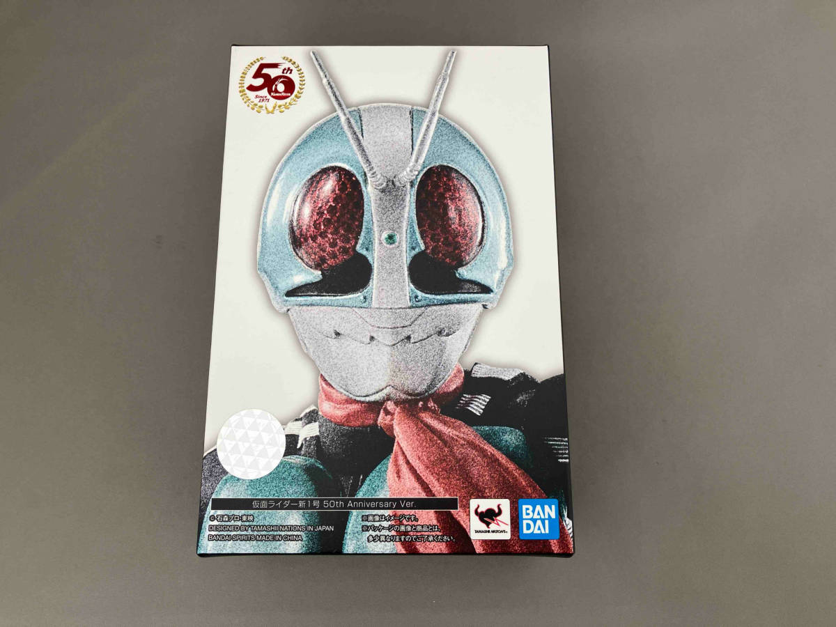 本物の 50th 仮面ライダー新1号 S.H.Figuarts(真骨彫製法) 現状品 Anniversary 仮面ライダー Ver. 仮面ライダー1号