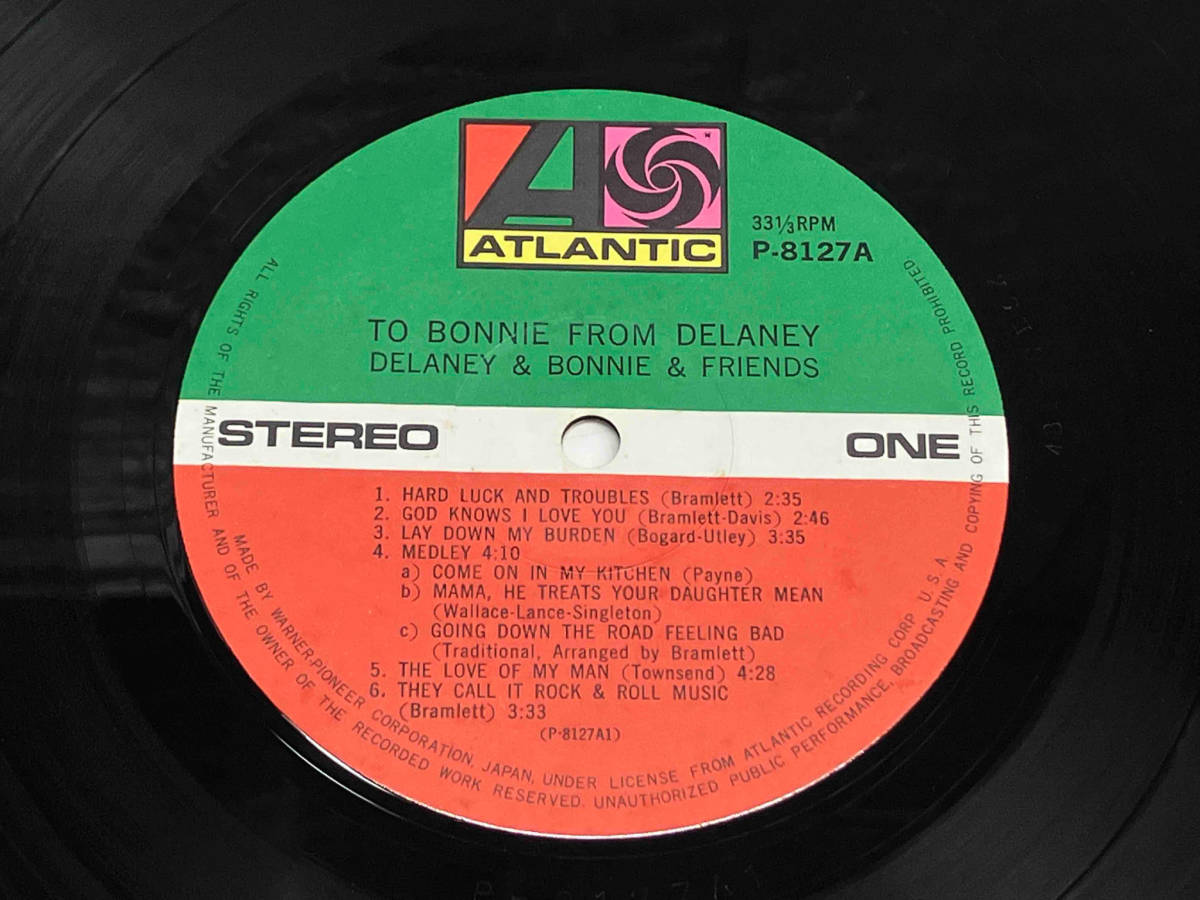 【LP盤】 DELANEY & BONNIE & FRIENDS/デラニー&ボニー&フレンズ TO BONNIE FROM DELANEY P8127A_画像7