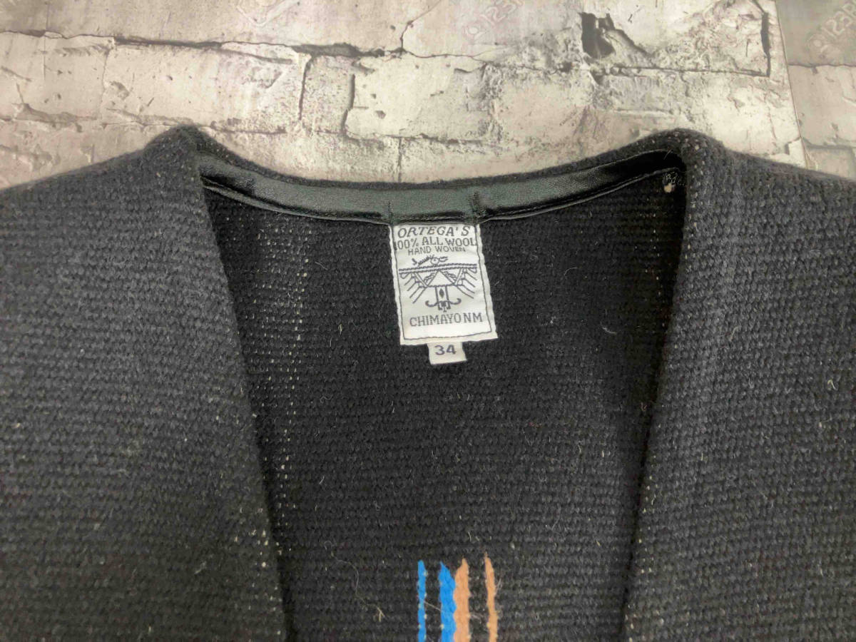 ORTEGA'S オルテガ Chimayo Vest チマヨベスト サイズ34 ブラック 店舗受取可_画像4