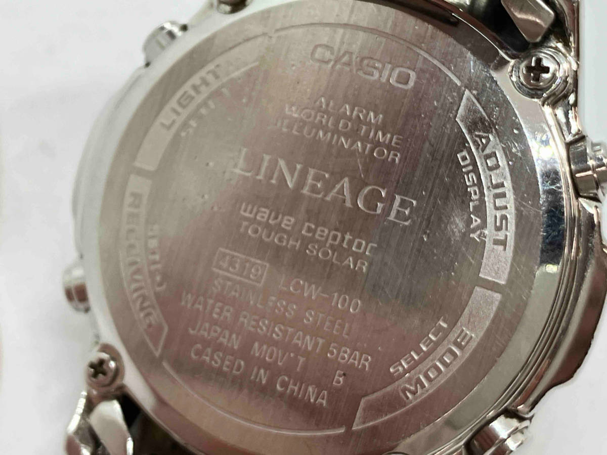 CASIO カシオ LINEAGE リニエージ LCW-100 204A299I 電波ソーラー 腕時計_画像8