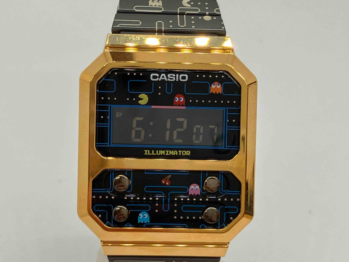 CASIO カシオ G-SHOCK Gショック A100WEPC-1BDR パックマンコラボ 箱付き クォーツ 腕時計