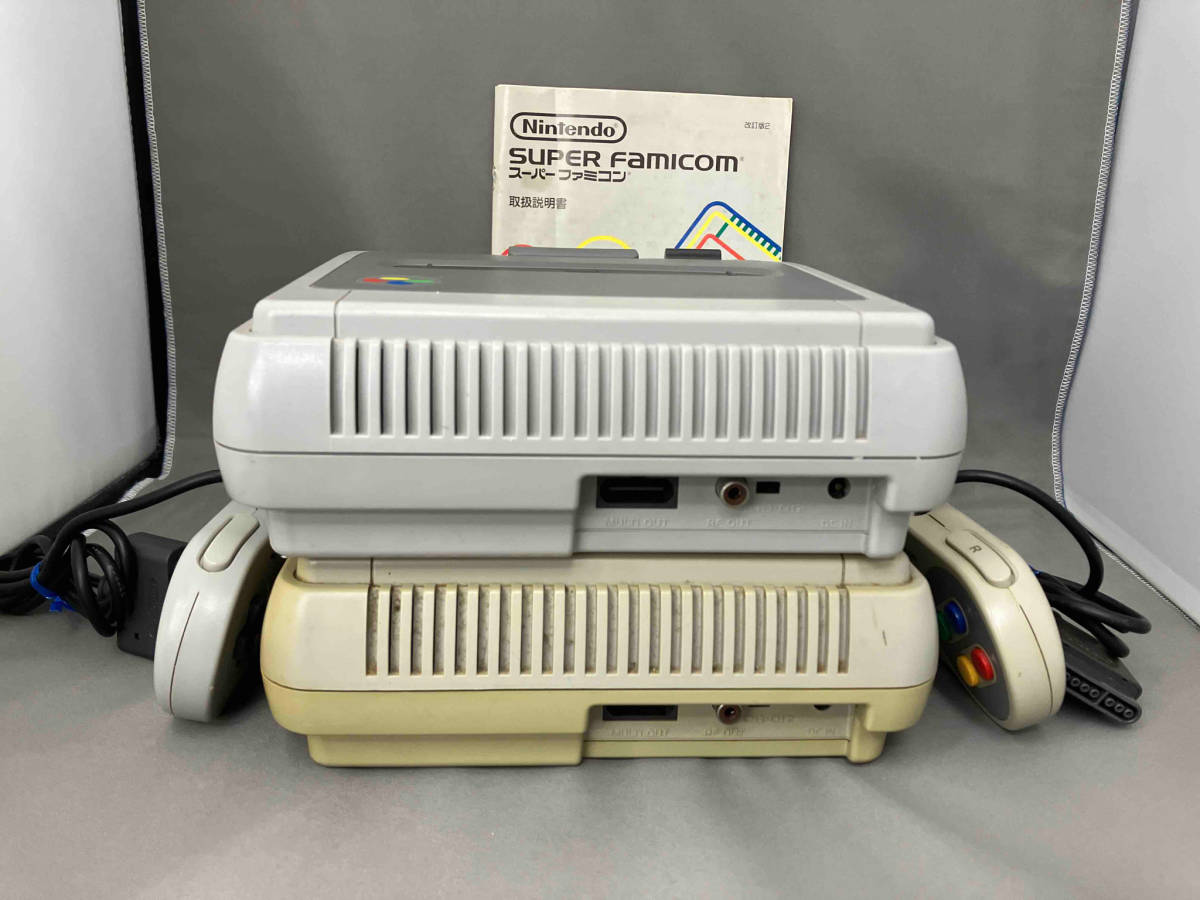 ジャンク スーパーファミコン 本体 SHVC-001 2台 まとめ売り_画像4