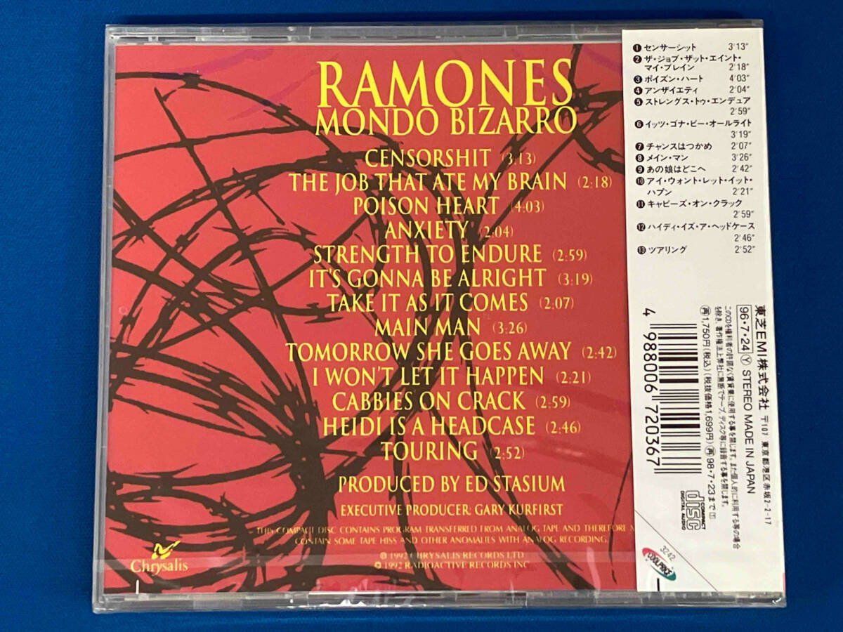 【新品未開封】RAMONES (ラモーンズ) CD /MONDO BIZARRO (モンド・ビザーロ)/狂った世界/TOCP3242_画像2