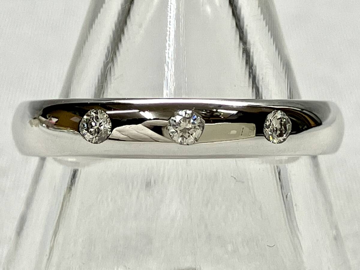 【楽天スーパーセール】 リング ダイヤ0.09ct K18 12号 シンプル 3石 5.1g その他