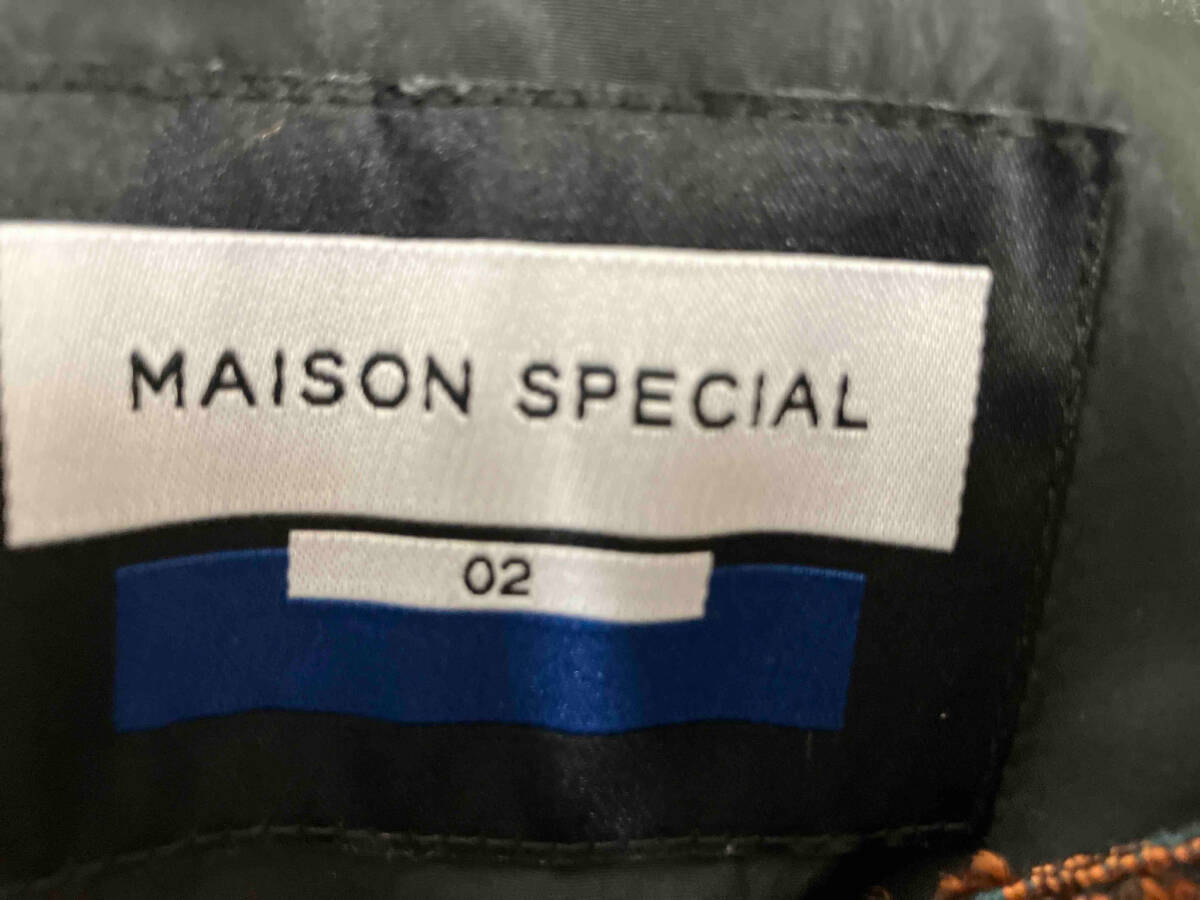 MAISON SPECIAL メゾンスペシャル 半袖シャツ セットアップ カットオフリーフジャガードワイドパンツ&シャツ_画像10