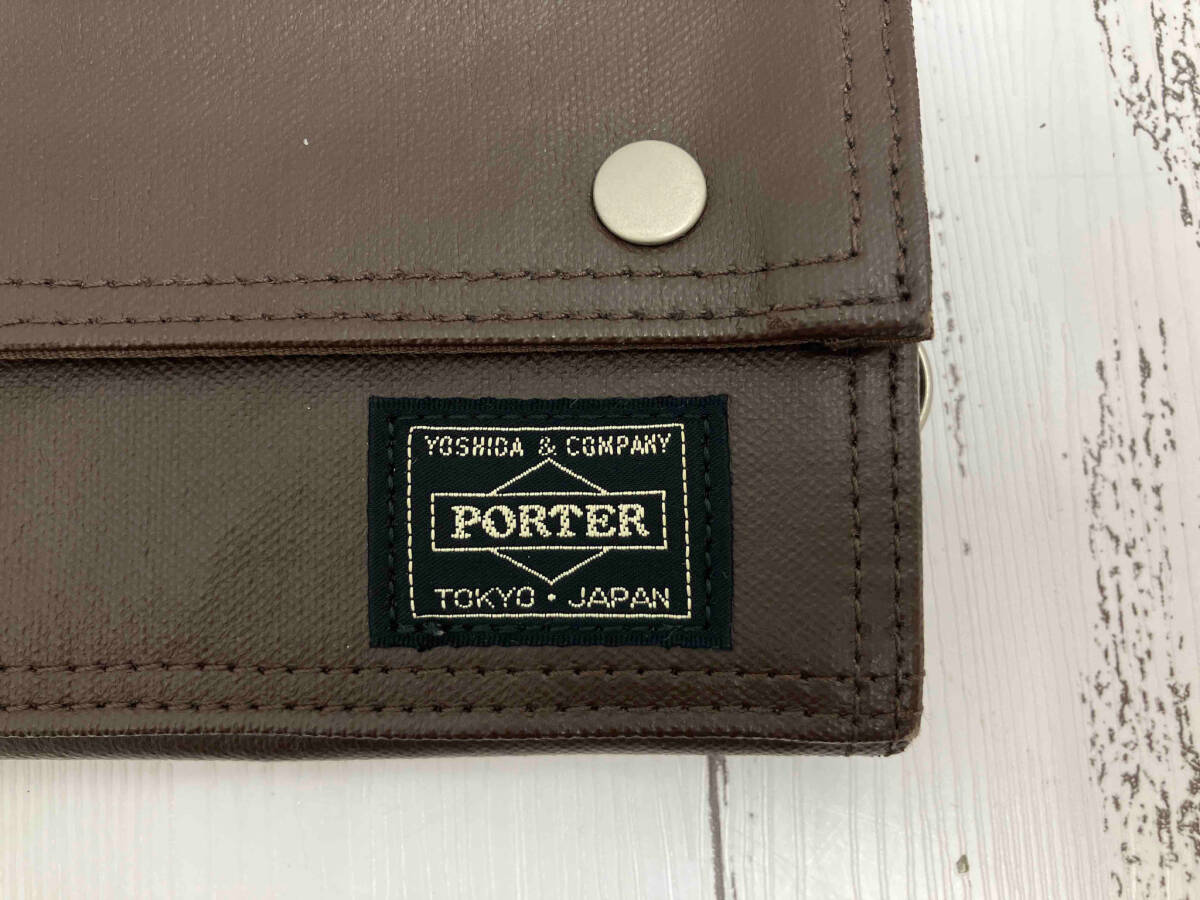 PORTER ポーター 長財布 小銭入れ付 フリースタイル ブラウン 店舗受取可_画像7