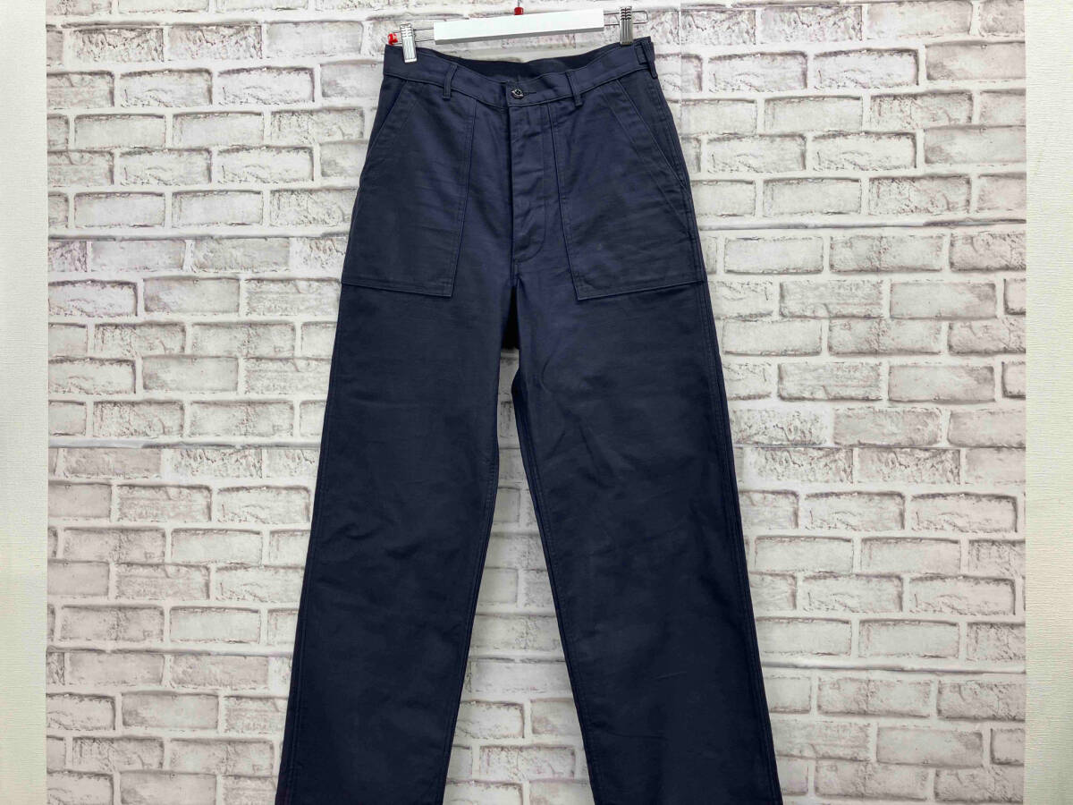 HYKE ハイク Back Satin Beker Pants バックサテン ベイカーパンツ 日本製 サイズ4 stock number 13235 ナス紺_画像1