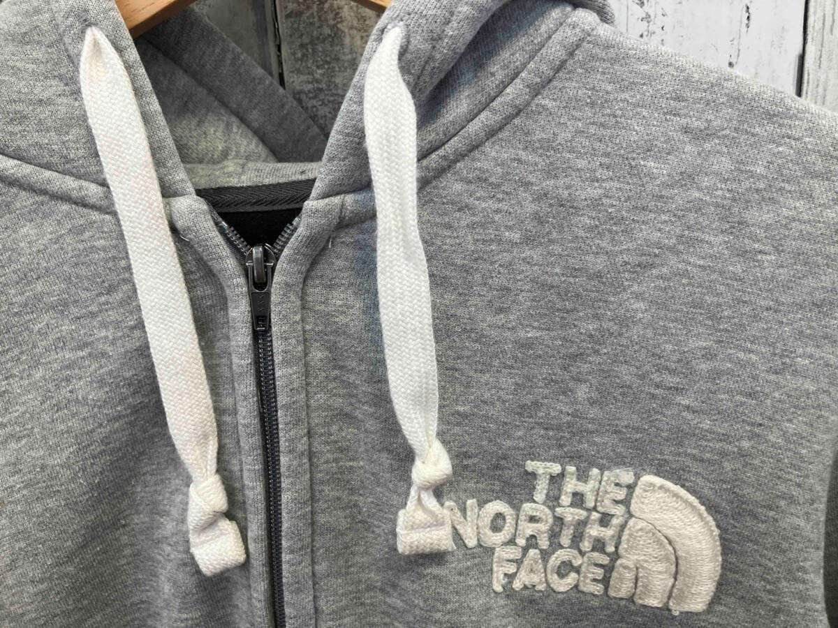 THE NORTH FACE ノースフェイス ジップアップパーカー グレー NT61601X 裏起毛 フーディ メンズ L_画像3