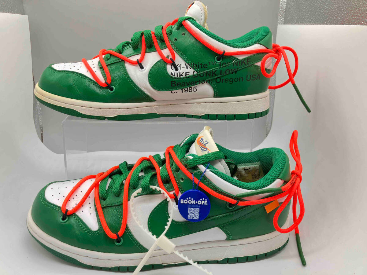 OFF WHITE NIKE DUNK LOW LTHR OW CT0856 100 オフホワイト ナイキ ダンク ロウ US8 26cm UK7 EU41 パイングリーン_画像2