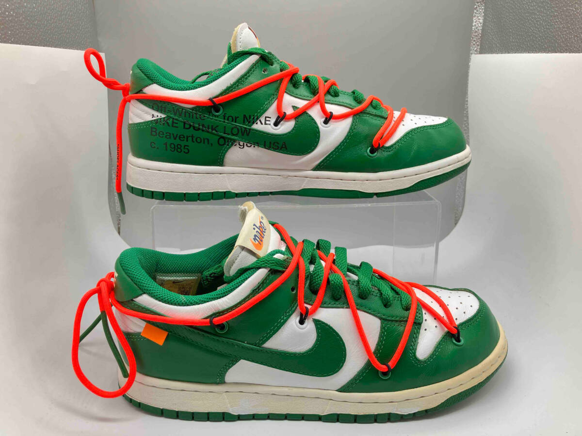 OFF WHITE NIKE DUNK LOW LTHR OW CT0856 100 オフホワイト ナイキ ダンク ロウ US8 26cm UK7 EU41 パイングリーン_画像3