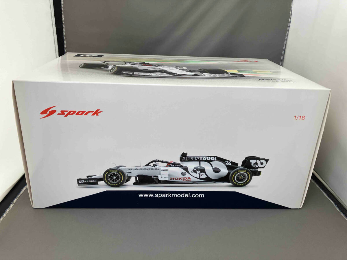 【※パーツ取れ有※】Sparkmodel 1/18 Alpha Tauri AT01 Italian GP 2020 Daniil Kvyat_画像1