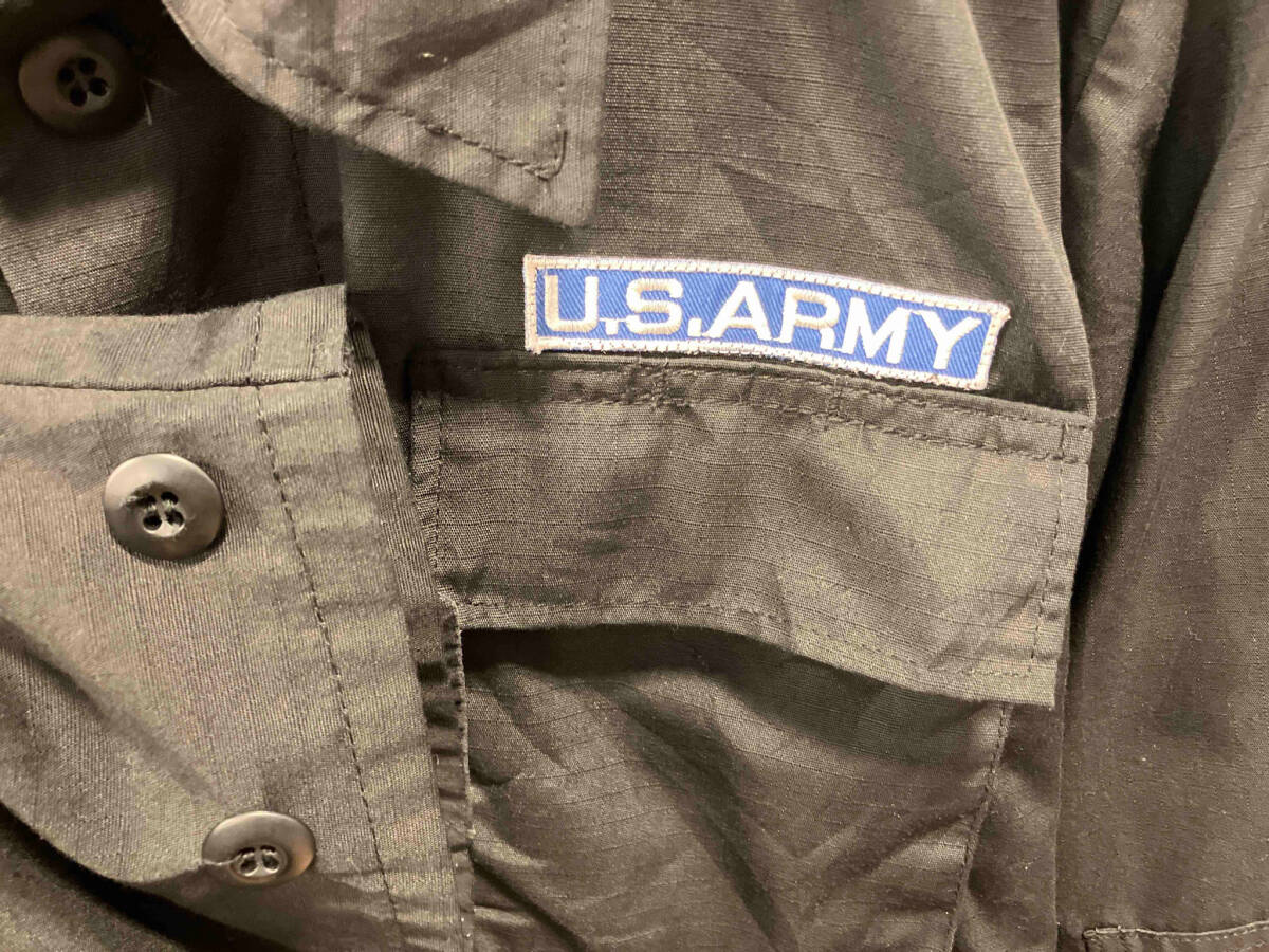 U.SARMY 米軍 GALLS ミリタリージャケット ブラック STOCK NO : 8415-01-390-8550 長袖シャツ メンズ_画像3