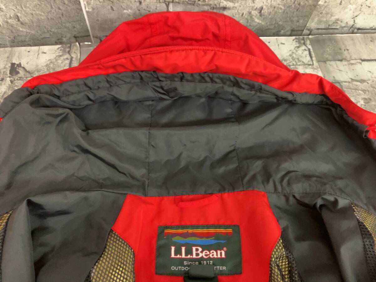 L.L.Bean エルエルビーン GORE-TEX NYLON JACKET ゴアテックス ナイロン ジャケット サイズL レッド_画像4