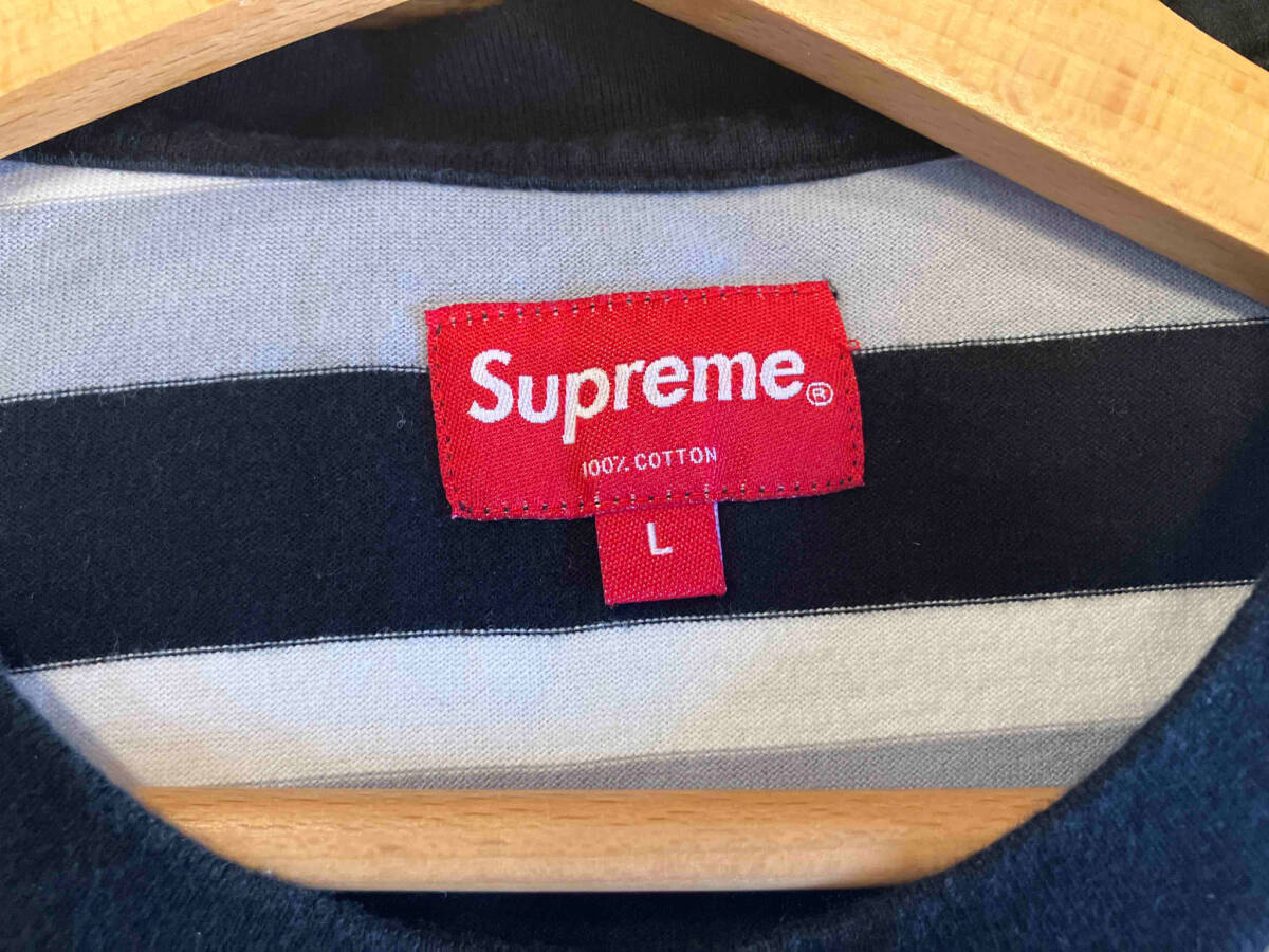 Supreme シュプリーム ボーダーTee 半袖Tシャツ Lサイズ 店舗受取可_画像3