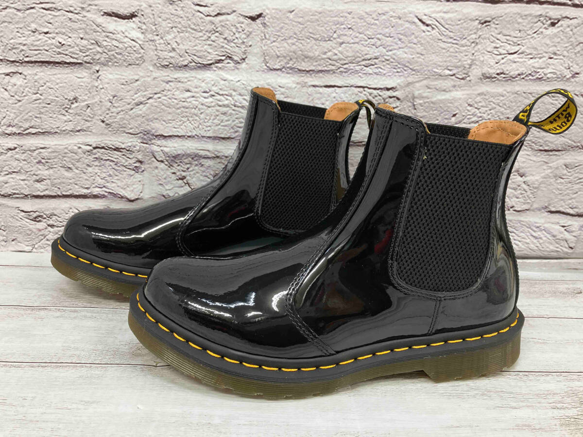 Dr.Martens ブーツ サイドゴア 2976 PATENT LAMPER ブラック　表記サイズUK7 箱付き 店舗受取可_画像3