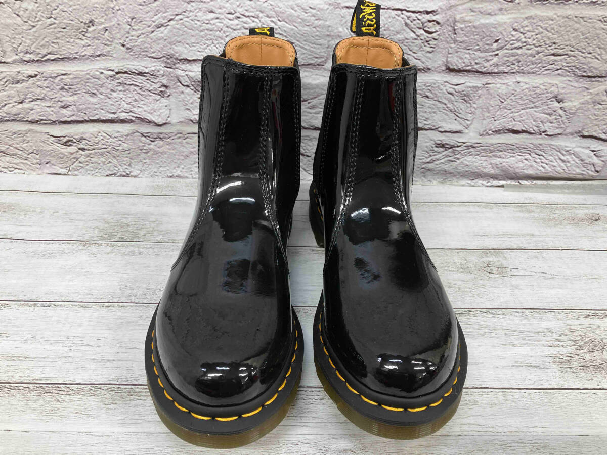 Dr.Martens ブーツ サイドゴア 2976 PATENT LAMPER ブラック　表記サイズUK7 箱付き 店舗受取可_画像2