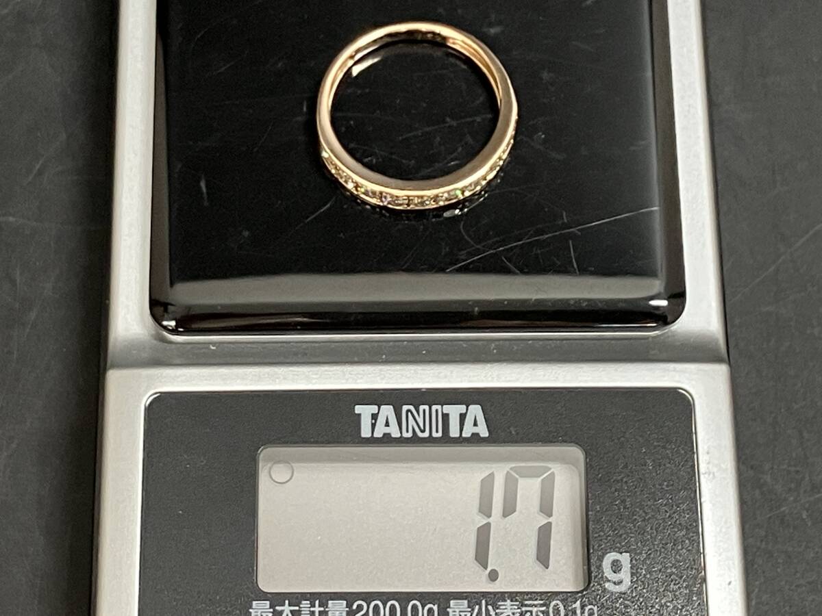 K18 約9号 ダイヤモンド0.50ct 約1.7g リングの画像7