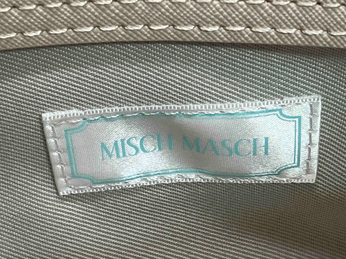 【タグ付き】MISCH MASCH ミッシュマッシュ 2way ショルダーバッグ ハンドバッグ レザー ピンク×ホワイト 花柄 横幅約33cm_画像7