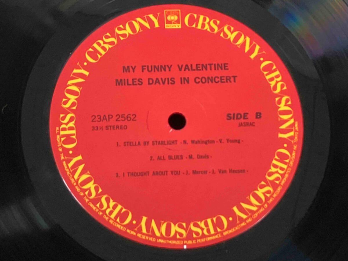 【LP・帯付き】MILES DAVIS MY FUNNY VALENTINE_画像4