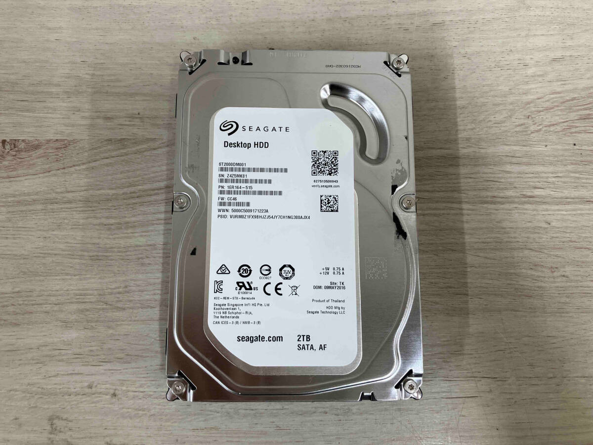 Seagate ST2000DM001 Barracuda 7200.14 2TB] 内蔵型HDDの画像1