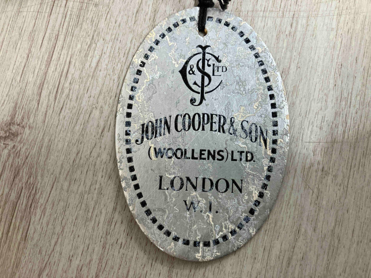 JOHN COOPER &SON ジョンクーパー＆サン 仕立て用生地 幅2.9m 毛100% ジャケット スーツ グレー イギリス製 年代物の画像4