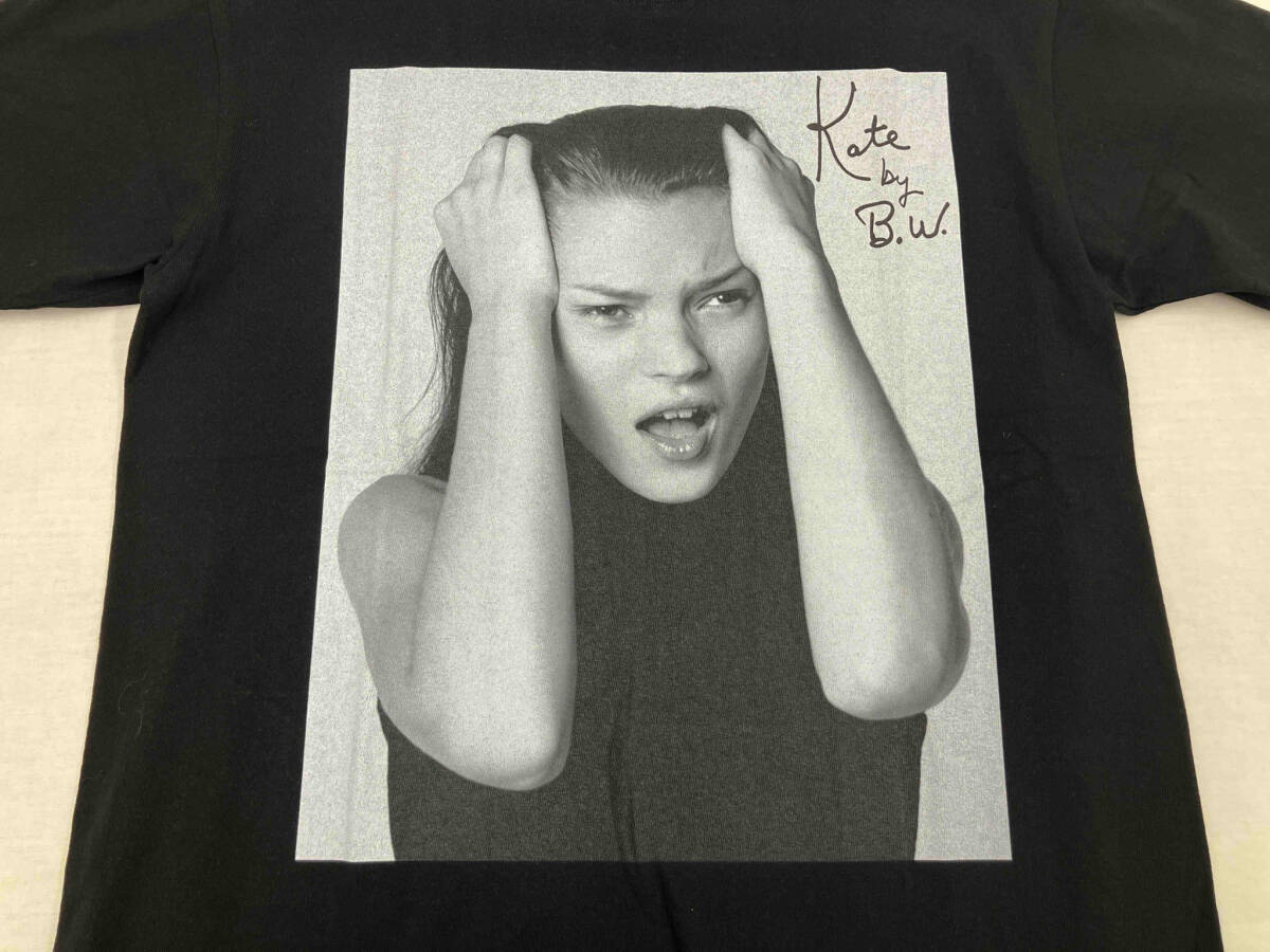 【美品】Bruce Weber x BIOTOP x 10 culture Kate Mossプリント Tシャツ 半袖 日本製 ブルース・ウェバー ビオトープ S ブラック_画像5