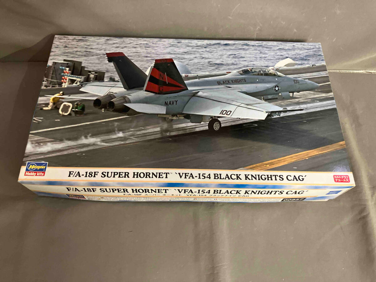 【内袋未開封】プラモデル ハセガワ 1/72 F/A-18F スーパーホーネット ‘VFA-154 ブラックナイツ CAG'_画像1