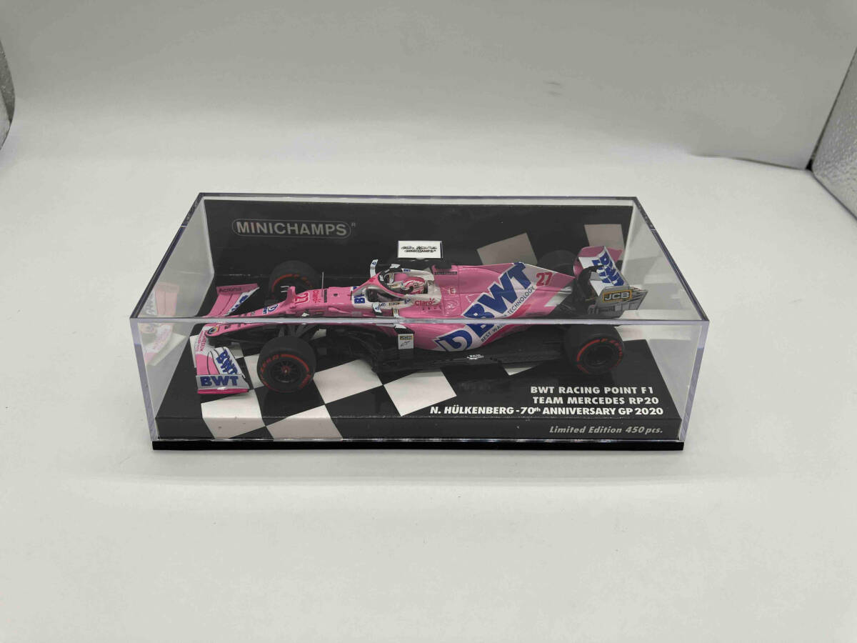 未開封品 MINICHAMPS 1/43 BWT レーシング ポイント F1 チーム メルセデス RP20 ニコ・ヒュルケンベルグ F1 70周年記念GP 2020_画像1