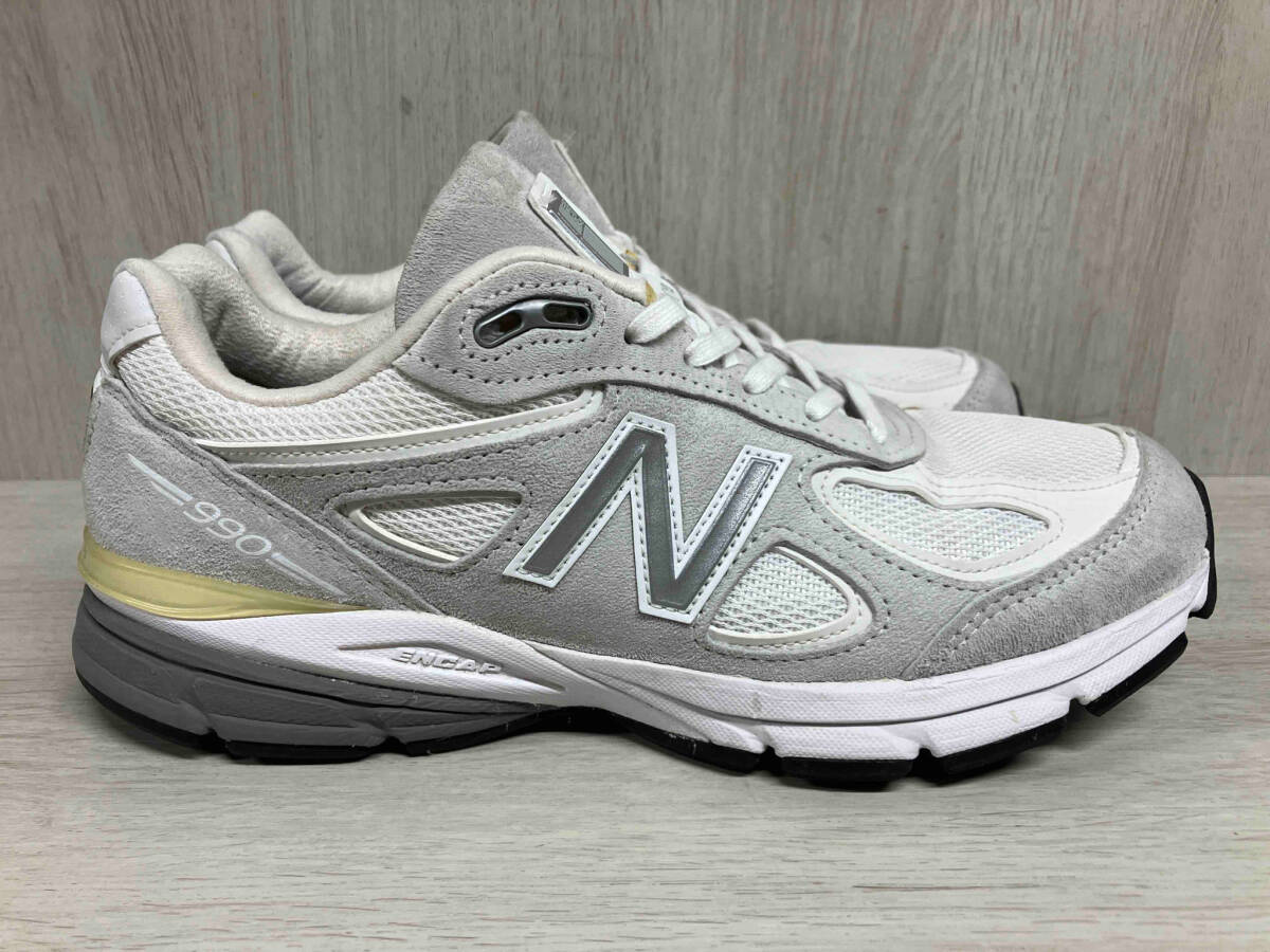 new balance UNITED ARROWS 別注 M990JUA4 スニーカー M990V4 ニューバランス ユナイテッドアローズ 箱付き USA製 オフホワイト_画像3