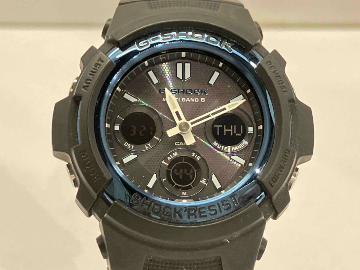 【1円スタート】CASIO カシオ G-SHOCK AWG-M100A ソーラー 腕時計(ゆ21-04-01)_画像1