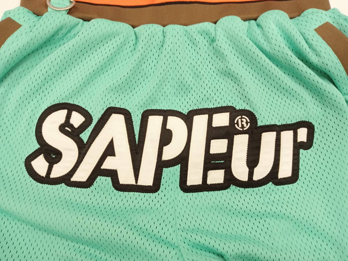 SAPeur サプール バスケットボールパンツ ハーフパンツ ポリエステル100% L エメラルドグリーン 通年_画像6