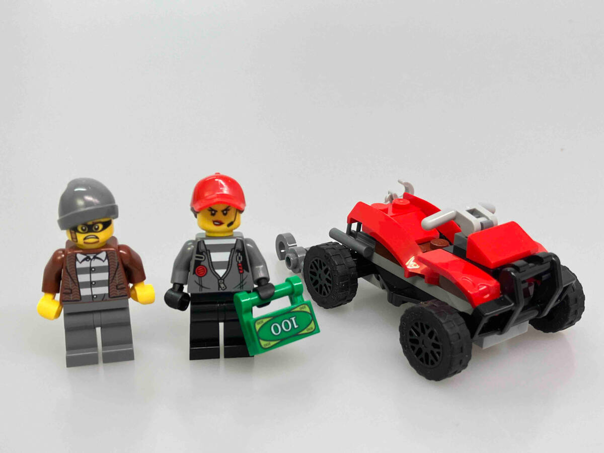 正規品LEGO 60244 ポリス ヘリコプターの輸送※レゴシティ 街シリーズ 警察 ドロボウ バイク 車 中古_画像4