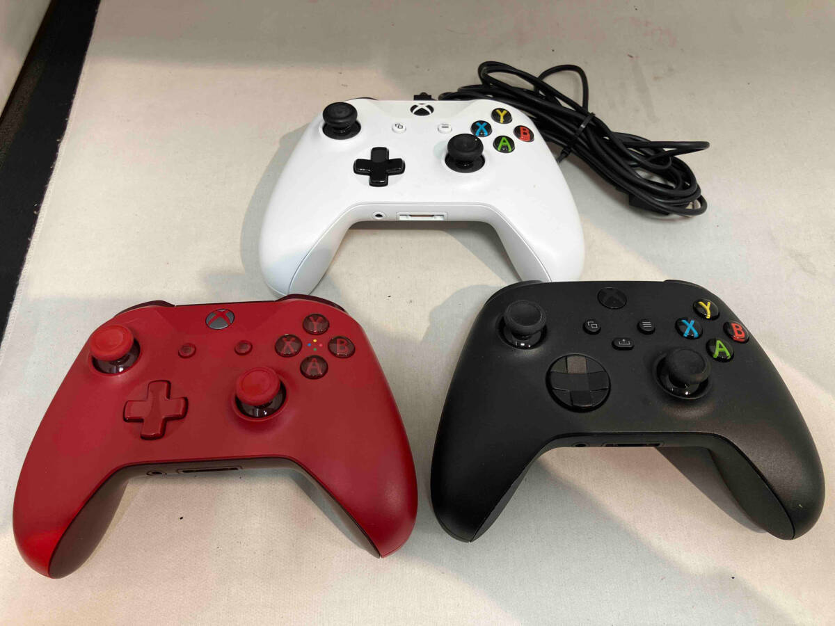 ジャンク XBOX ワイヤレスコントローラー 3台 ケーブル1本付き_画像1