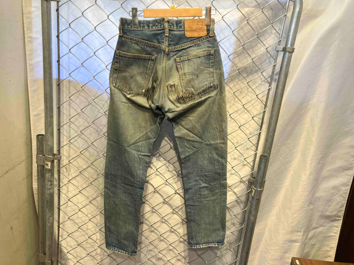 LEVI’S 501 66前期 bigE 赤耳 リペアジーンズ リーバイス デニム 店舗受取可_画像2