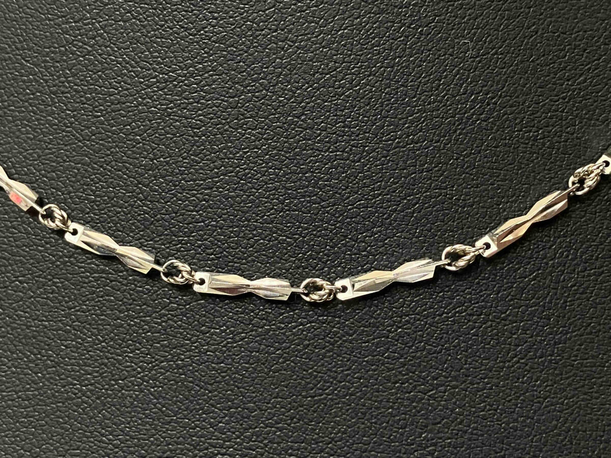 新しいスタイル Pt850 引き輪 幅0.2cm 10.2g 40cm ネックレス プラチナ