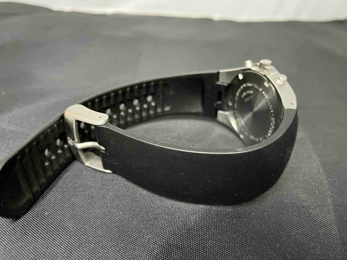 VICTORINOXビクトリノックス SWISS ARMY スイスアーミー 腕時計 クォーツ Ana/Digi アナデジ メンズ ブラック×シルバー系 黒×銀系_画像6