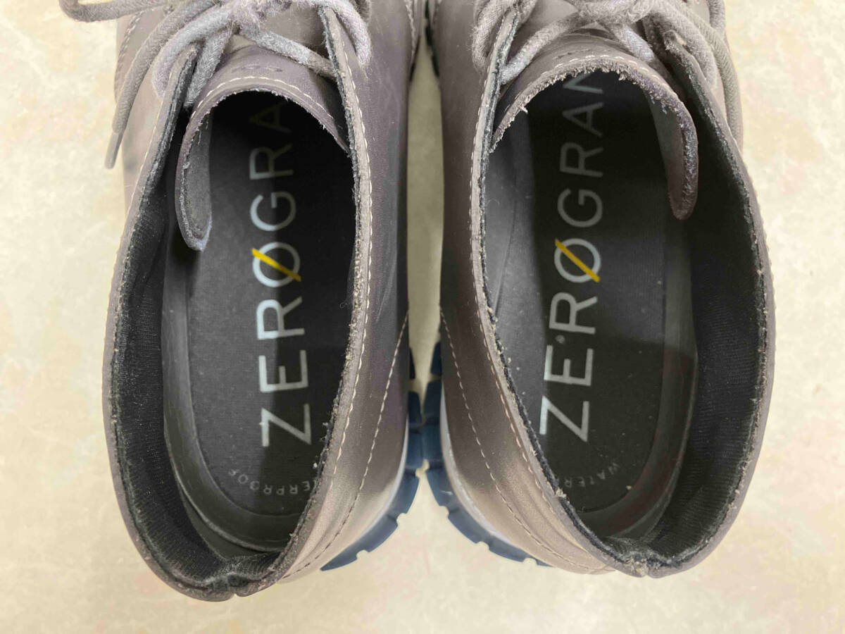 COLE HAANコールハーン ゼログランド チャッカ ブーツ C36289 メンズ 7M グレー 防水 ビジネス レザー スニーカー_画像5
