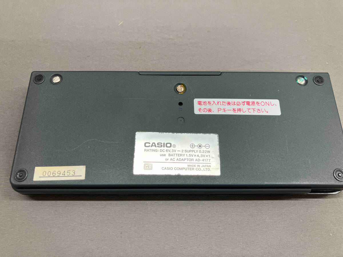 ジャンク CASIO プログラム電卓 Z-1GR 16-Bit CPU ポケコン カシオの画像3