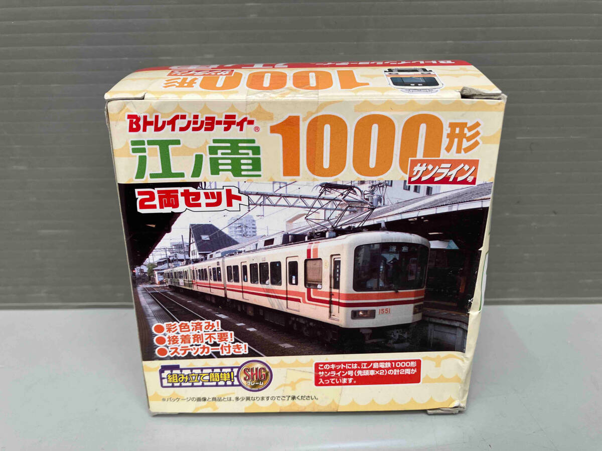 ①Ｂトレイン バンダイ Bトレインショーティー 江ノ電1000形 サンライン号 2両セット バンダイ 未開封_画像2