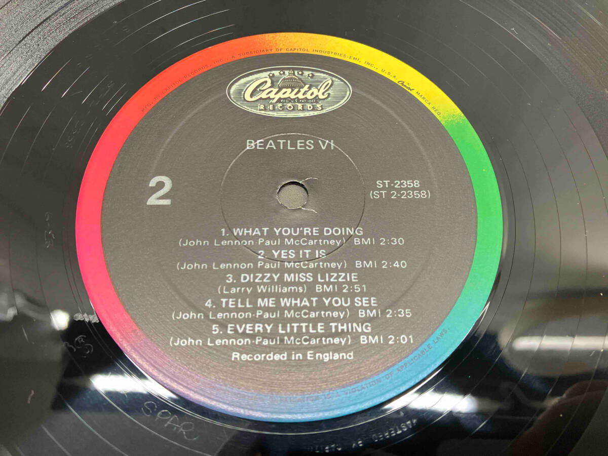 【LP盤Pop】THE BEATLES / THE BEATLES Ⅵ （ST-2358）ビートルズの画像6