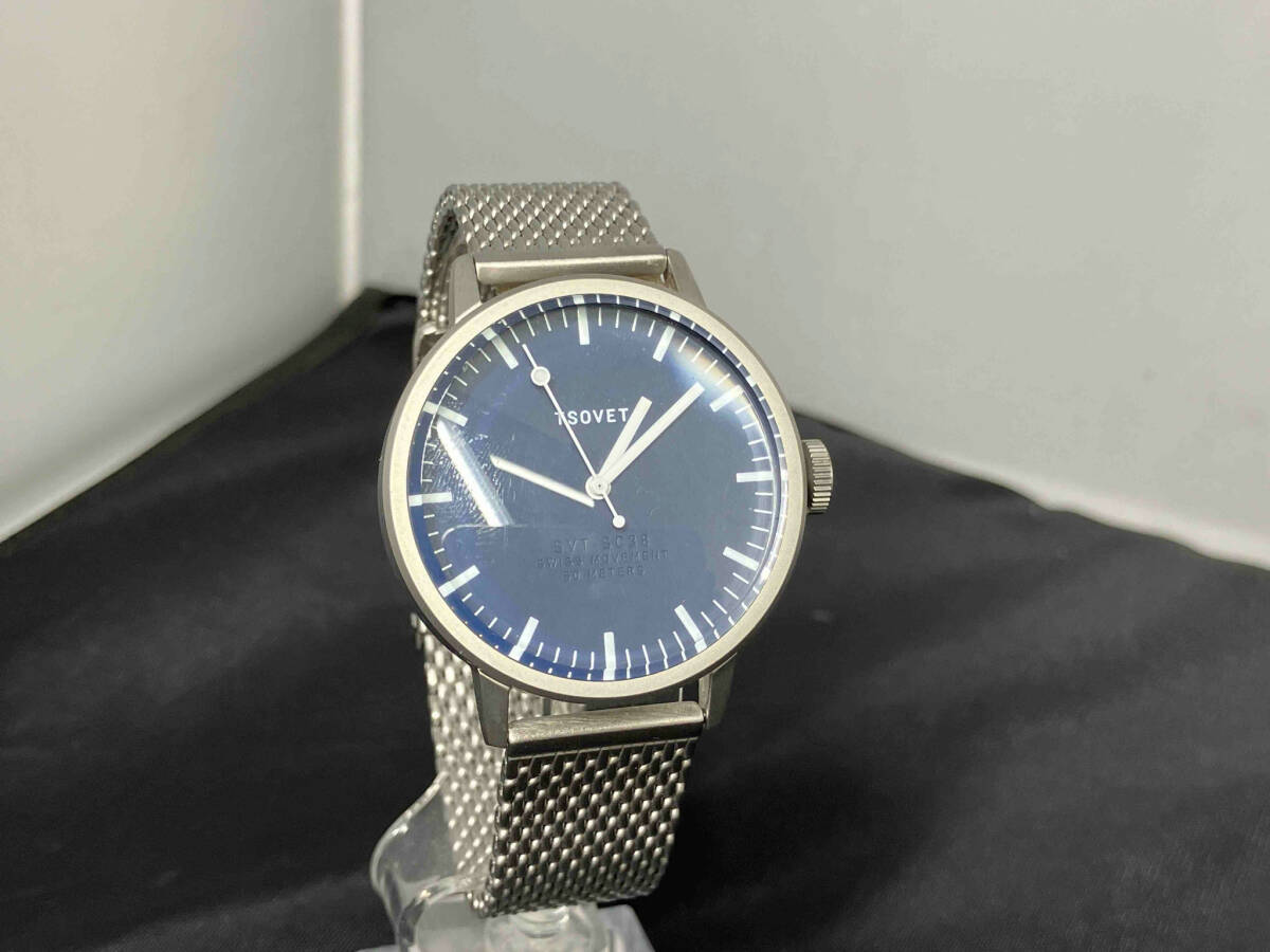TSOVET ツォヴェト SVT-SC38 腕時計 ユニセックス フェイスカラーブルー系 ブレスシルバー系 ユニセックス腕時計 メンズ レディース_画像2